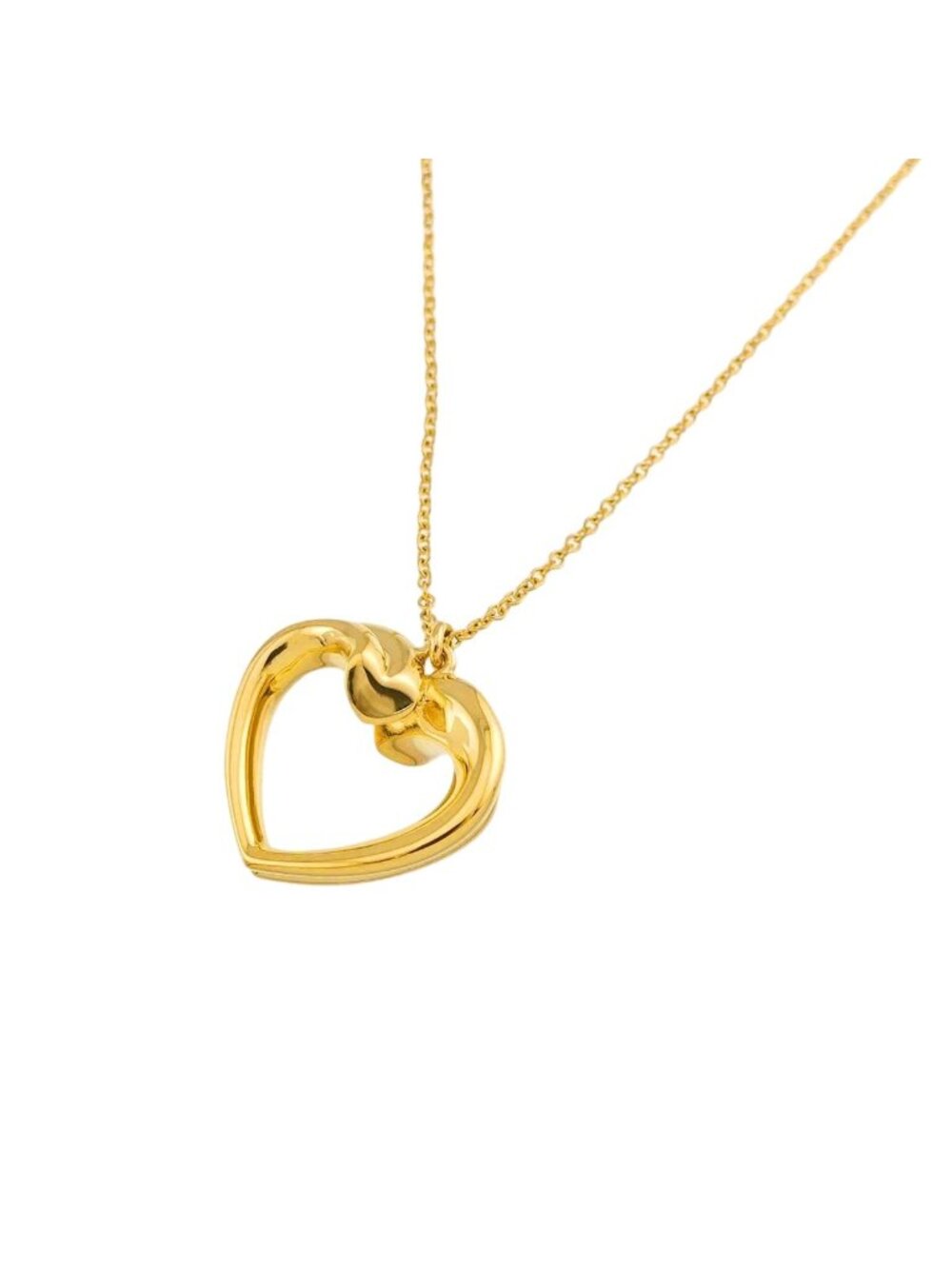 Tiffany & Co Tenderness Heart Necklace 40 18k Yellow Gold